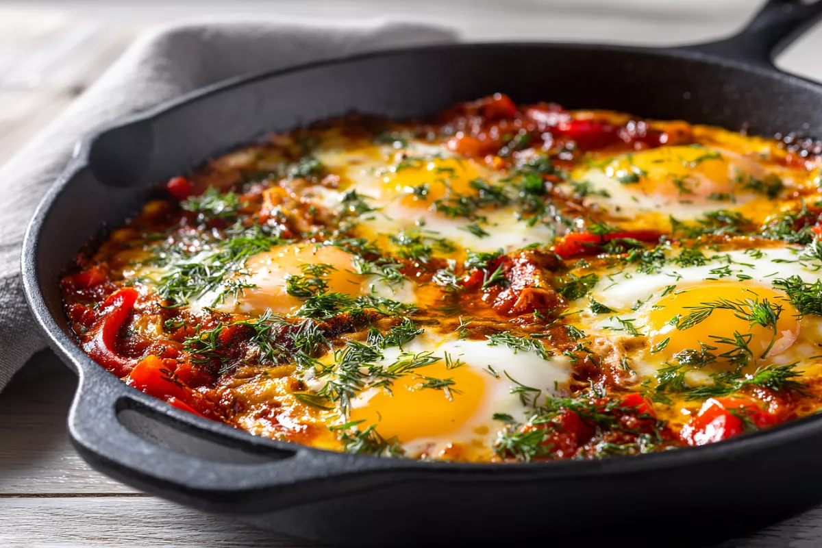 Шакшука: идеальный завтрак из яиц и томатов